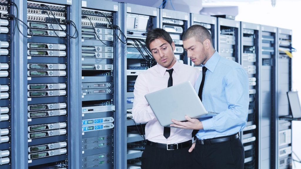Two IT workers