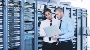 Two IT workers